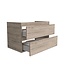 Wastafelonderkast 80cm Sally Licht Hout - Softclose lades - Excl. wastafel