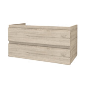 Wastafelonderkast 100cm Sally Licht Hout - Softclose lades - Excl. wastafel