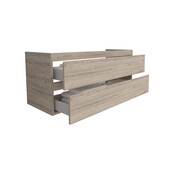 Wastafelonderkast 120cm Sally Licht Hout - Softclose lades - Excl. wastafel