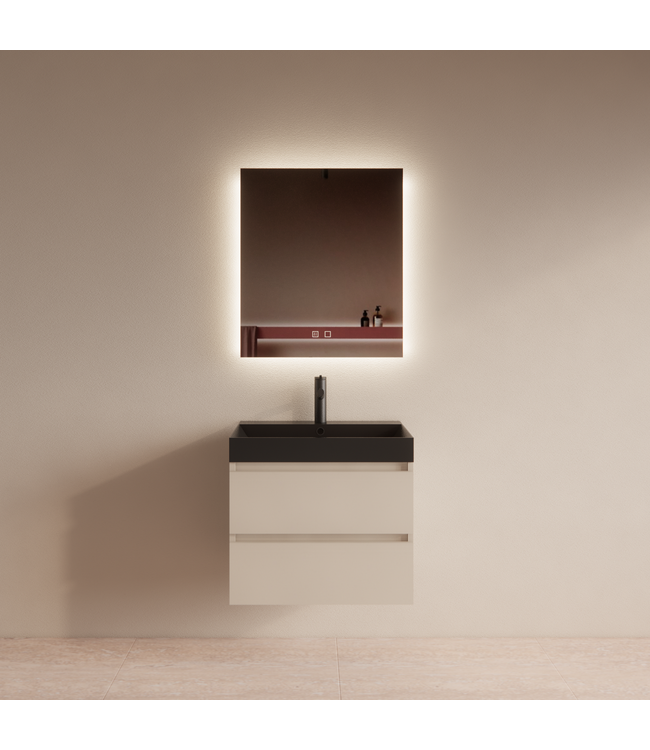 Wastafelmeubel Gliss Milan Jasmijn 60cm met wastafel