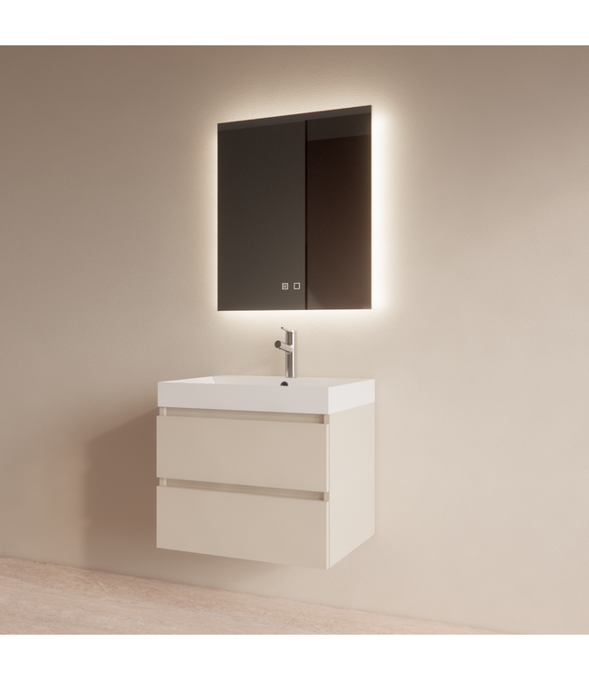 Wastafelmeubel Gliss Milan Jasmijn 60cm met wastafel