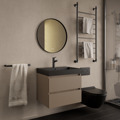 Wastafelmeubel Gliss Milan Latte Kasjmier 60cm met wastafel