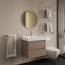 GLISS DESIGN Wastafelmeubel Gliss Milan Latte Kasjmier 60cm met wastafel