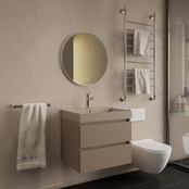 Wastafelmeubel Gliss Milan Latte Kasjmier 60cm met wastafel