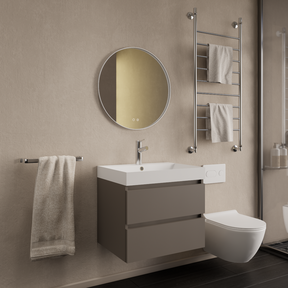 Wastafelmeubel Gliss Milan Kobalt Grijs 60cm met wastafel