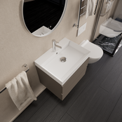 Wastafelmeubel Gliss Milan Kobalt Grijs 60cm met wastafel