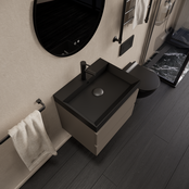 Wastafelmeubel Gliss Milan Kobalt Grijs 60cm met wastafel