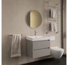 Wastafelmeubel Gliss Milan Lei Grijs 60cm met wastafel