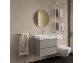 Wastafelmeubel Gliss Milan Lei Grijs 60cm met wastafel