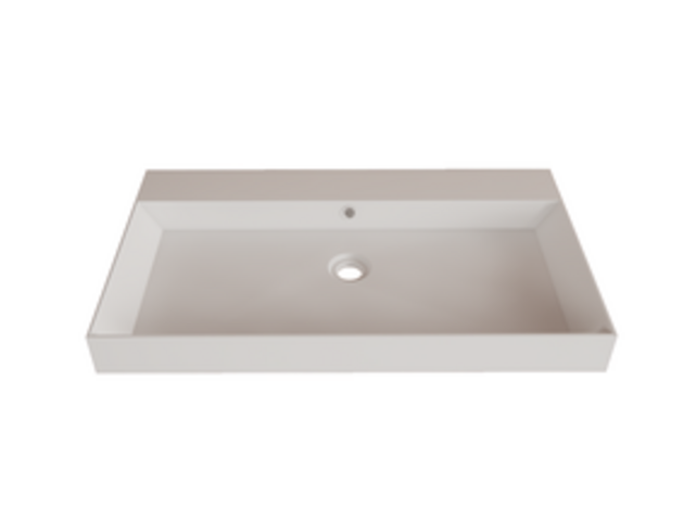 Wastafelmeubel Gliss Milan Lei Grijs 80cm met wastafel