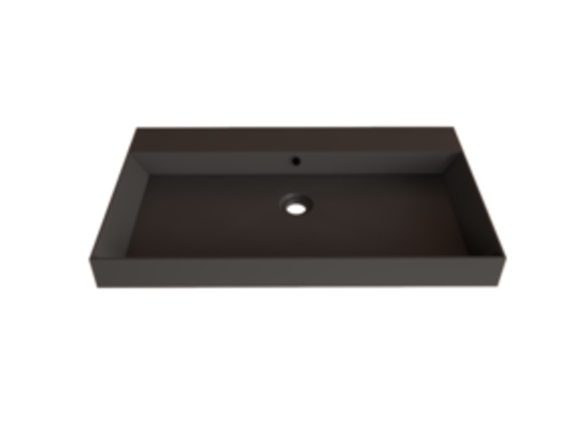 Wastafelmeubel Gliss Milan Latte Kasjmier 80cm met wastafel