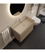 Wastafelmeubel Gliss Milan Latte Kasjmier 80cm met wastafel