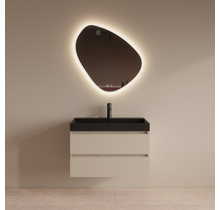 Wastafelmeubel Gliss Milan Jasmijn 80cm met wastafel