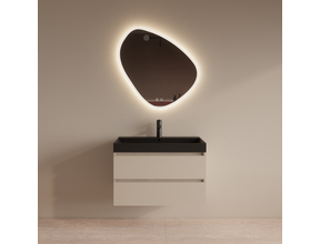 Wastafelmeubel Gliss Milan Jasmijn 80cm met wastafel