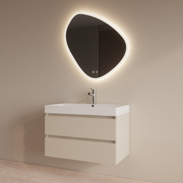 Wastafelmeubel Gliss Milan Jasmijn 80cm met wastafel