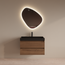 GLISS DESIGN Wastafelmeubel Gliss Milan Walnoot 80cm met wastafel