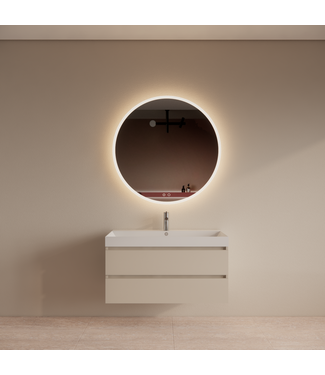 GLISS DESIGN Wastafelmeubel Gliss Milan Jasmijn 100cm met wastafel