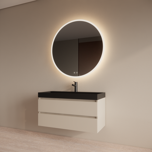 Wastafelmeubel Gliss Milan Jasmijn 100cm met wastafel