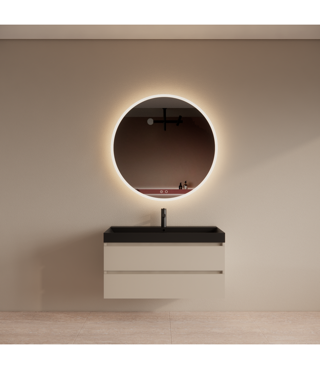 Wastafelmeubel Gliss Milan Jasmijn 100cm met wastafel