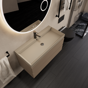 Wastafelmeubel Gliss Milan Latte Kasjmier 100cm met wastafel