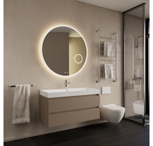 Wastafelmeubel Gliss Milan Latte Kasjmier 100cm met wastafel