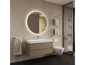 Wastafelmeubel Gliss Milan Latte Kasjmier 100cm met wastafel