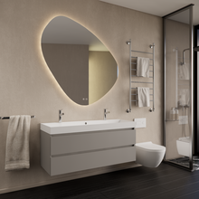 Wastafelmeubel Gliss Milan Lei Grijs 120cm met wastafel