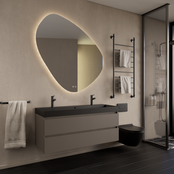 Wastafelmeubel Gliss Milan Lei Grijs 120cm met wastafel