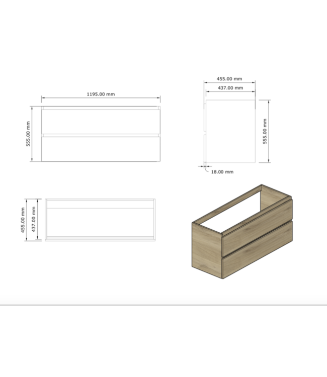 Wastafelmeubel Gliss Milan Latte Kasjmier 120cm met wastafel