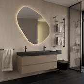 Wastafelmeubel Gliss Milan Latte Kasjmier 120cm met wastafel