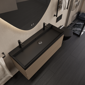 Wastafelmeubel Gliss Milan Latte Kasjmier 120cm met wastafel