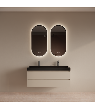 GLISS DESIGN Wastafelmeubel Gliss Milan Jasmijn 140cm met wastafel