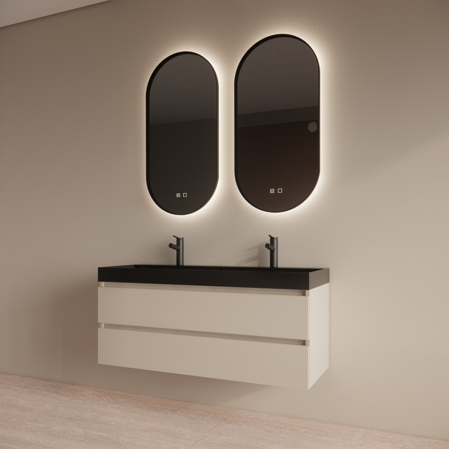 Wastafelmeubel Gliss Milan Jasmijn 140cm met wastafel