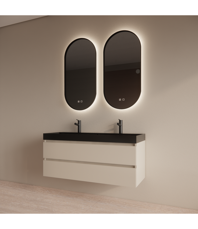 Wastafelmeubel Gliss Milan Jasmijn 140cm met wastafel