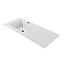 ALONI Wastafel Wonda Square slim Links 120cm - Kunstmarmer wasbak met 1 kraangat