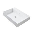 Wastafel Wonda Square 80cm - Kunstmarmer wasbak - 1 kraangat
