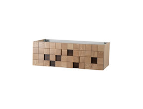 Wastafelonderkast Mimoza 120cm Licht Eiken Massief – 1 lade