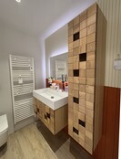 Wastafelonderkast Mimoza 80cm Licht Eiken Massief – 1 lade