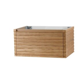 Wastafelonderkast Kamellia 80cm Licht Walnoot Massief – 1 lade