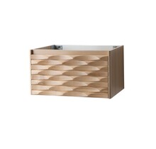Wastafelonderkast Magnolia 80cm Licht Eiken Massief – 1 lade