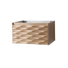 Wastafelonderkast Magnolia 80cm Licht Eiken Massief – 1 lade