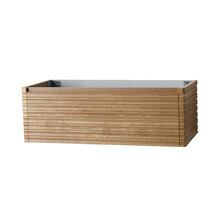 Wastafelonderkast Kamellia 120cm Licht Eiken Massief – 1 lade
