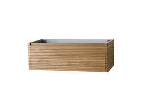 Wastafelonderkast Kamellia 120cm Licht Eiken Massief – 1 lade
