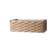Wastafelonderkast Magnolia 120cm Licht Eiken Massief – 1 lade