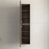 Badkamerkast Layda Donker Walnoot 160x35x35 cm