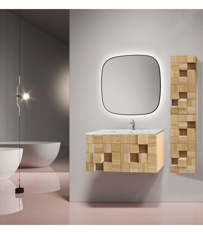 Badkamerkast Mimoza Licht Eiken 160x35x35 cm