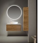 Badkamerkast Kamellia Licht Walnoot 160x35x35 cm