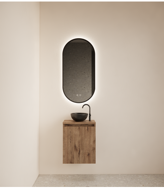 GLISS DESIGN Toiletmeubel Gliss Echo Kasteel Eiken 40x50cm met toppaneel