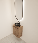 Toiletmeubel Gliss Echo Kasteel Eiken 40x50cm met toppaneel