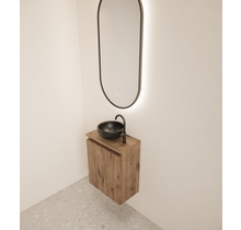 Toiletmeubel Gliss Echo Kasteel Eiken 40x50cm met toppaneel